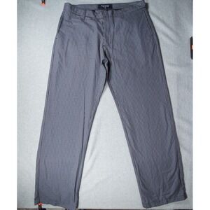 Noon Goons Pants Mens 34x34 Trouser Chino Straight Flat Front Plaid Adult